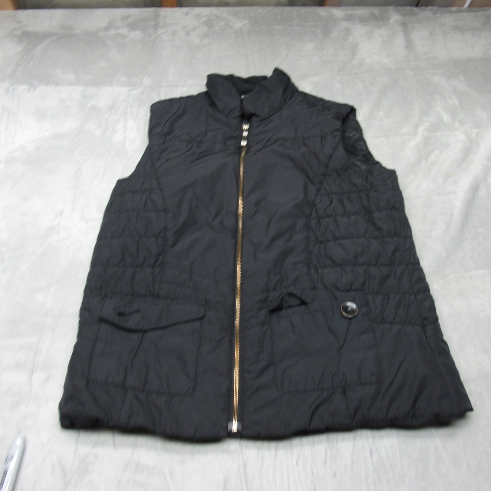 Merrell Optii Warm Vest Women Large Black Insulated Quilt Puffer Full Zip Casual